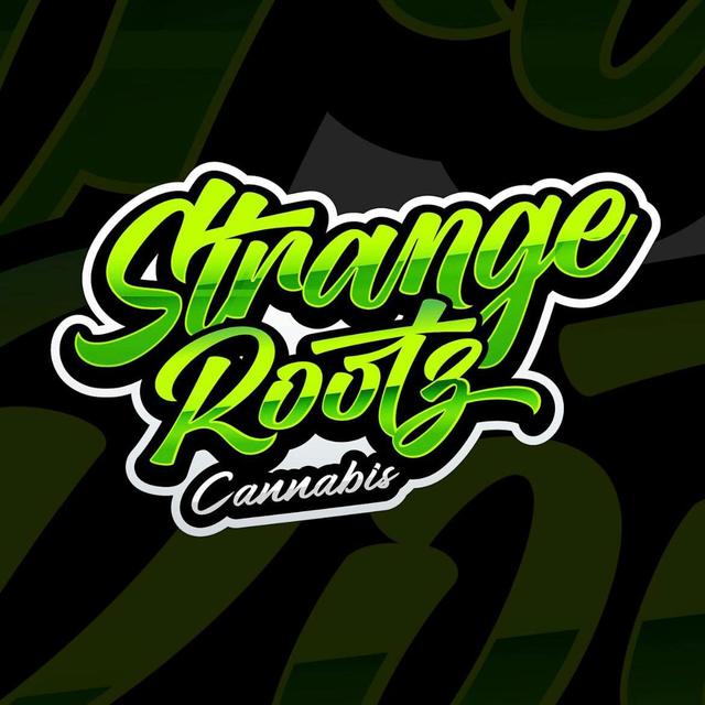 Strange Rootz Cannabis Twin Lake logo