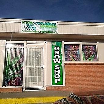Hyderoponics Indoor Garden Center "A Cannabis Dispensary" logo