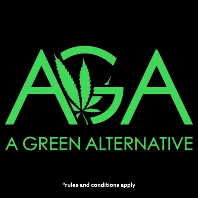 A Green Alternative Recreational Cannabis Dispensary logo