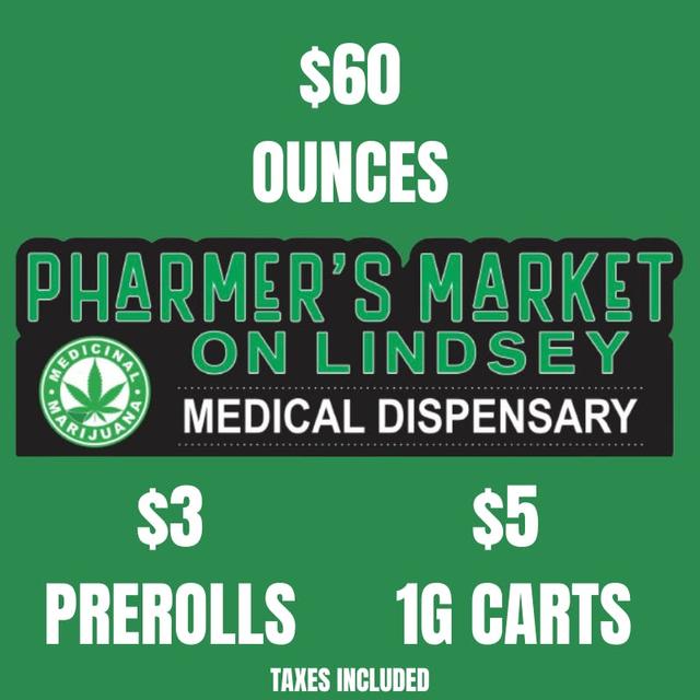 The Pharmer's Market on Lindsey logo